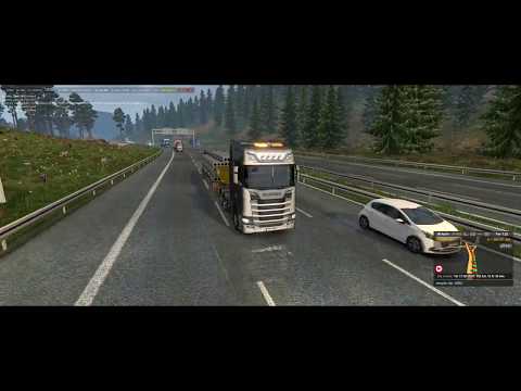 ETS 2 1.31 BETA ROTTERDAM to HELSINGBORG SCANIA S500