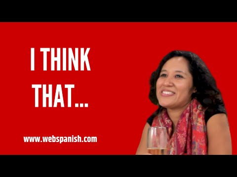 SAY WHAT YOU THINK USING "PENSAR" AND "CREER" (LESSON 41/44)