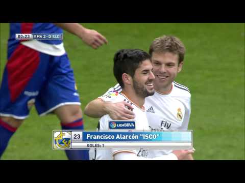 Gol de Isco (3-0) en el Real Madrid - Elche CF - HD