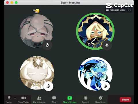 Zoom call with White Lily, Truthless Recluse, Shadow milk, and Mystic flower