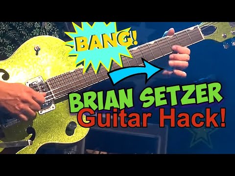 Learn this Brian Setzer Guitar Hack - One Shape, Two Sounds!