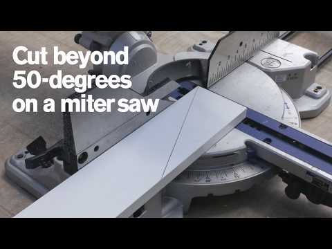 How to Make Acute Cuts With a Miter Saw