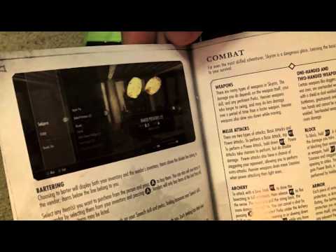 Silent Unboxing: Skyrim with Premium Physical Map for Xbox 360