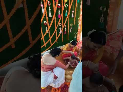 Annaprasan ceremony 😘#ritual #babyboy #babyshorts #youtubeshorts#viral #trending#subscribe #sulagna