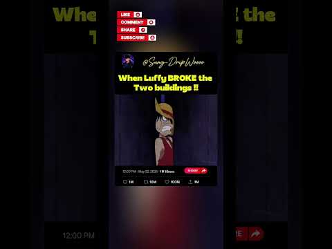 When Luffy Broke Those TWO BUILDINGS !! #onepiece #luffy #luffyedit #anime #animeshorts