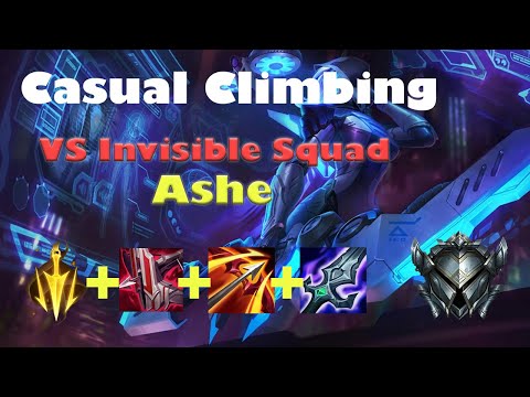(Ashe Immortal Shieldbow) Casual Climbing League of Legends Ranked Game #90