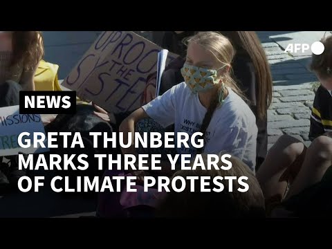 Greta Thunberg protest marks three years since 'school strike for climate' | AFP
