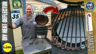 Lidl Mini Kamado Landmann Grill Chef BBQ DIY Heat Deflector and Pizza Steel