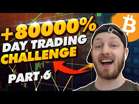 +80000% BITCOIN DAY TRADING CHALLENGE PART 6 - 2021