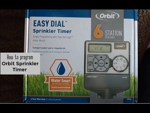 How to program Orbit Easy Dial Sprinkler Timer DIY video | #diy #sprinkler