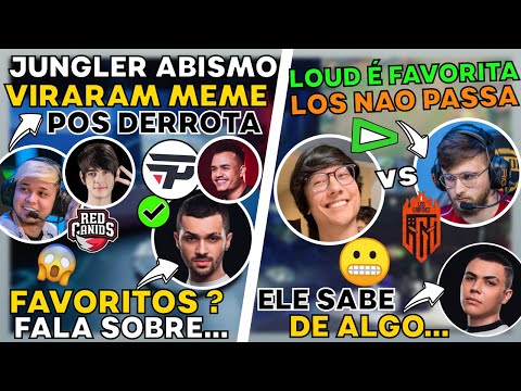 JUNGLER ABISMO ? AEGIS e TITAN VIRAM MEME POS DERROTA ! LOUD É FAVORITA vs LOS GRANDES ?