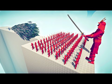 100x SAMURAI + GIANT vs EVERY GOD - 🏹 Totally Accurate Battle Simulator TABS