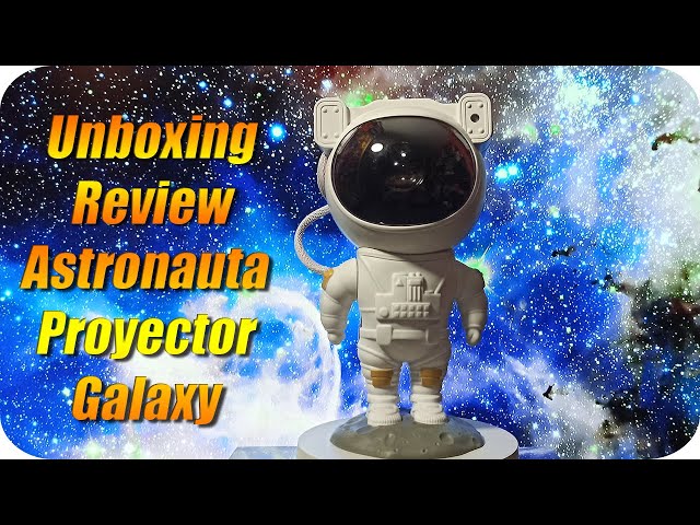 Vídeo relacionado con TOCVEOE - Proyector de Cielo Estrellado con Astronauta, Vía Láctea, Lámpara de Estrellas con Control Remoto, Velocidad y Tiempo Ajustables, 17 Modos de Vía Láctea para Dormitorio