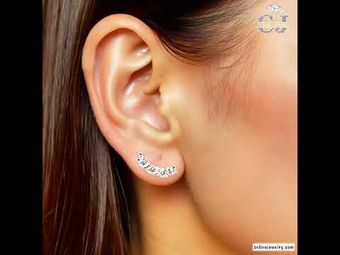 Moissanite Sterling Silver Earrings product video