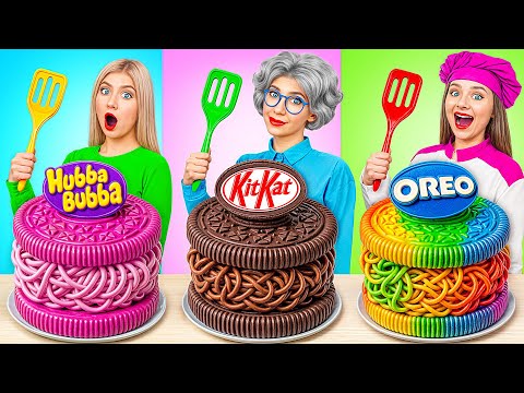 Me vs Grandma Cooking Challenge | Kitchen Gadgets and Parenting Hacks by Super Hyper DO