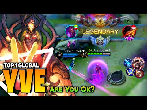 Offlane Yve Forest Hymn Legendary Gameplay [ Top 1 Global Yve ] By Are You Ok? - Mobile Legend