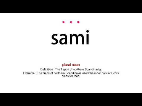 How to pronounce sami - Vocab Today