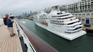 Boston Cruise Port Embarkation &amp; Scenic Boston Harbor Sail-away (4K)