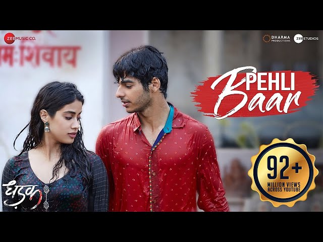 Catch the first glimpse of the latest son, "Pehli Baar" from Dhadak 