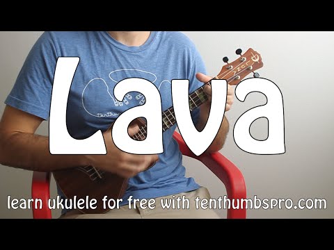 Pixar's Lava - Ukulele Tutorial - How to play easy beginner Ukulele songs