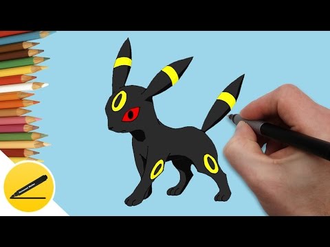 Как Нарисовать Покемона Умбреон ★ Рисуем Покемонов поэтапно