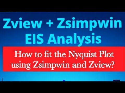How to fit the circuit over EIS data using Zview and Zsimpwin softwares? ||EIS || Zview || Zsimpwin