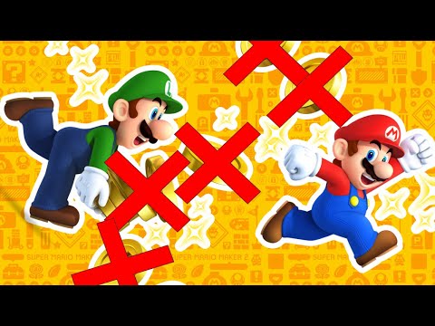 Can You Beat The SMM2 Title Screen Levels Without Touching A Coin?