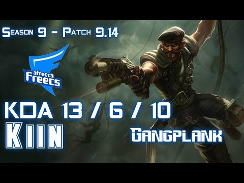 AFs Kiin GANGPLANK vs CAMILLE Top - Patch 9.14 KR Ranked