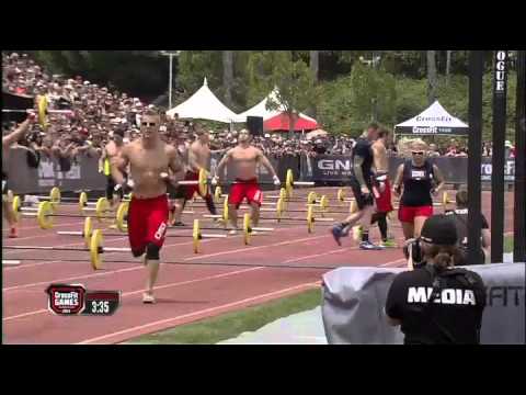 2012 CrossFit Games - Ball Toss/Track Triplet: Men, Heat 3