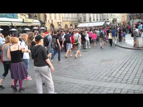 NU Europe by Rail 2011 - Central Square in Prague