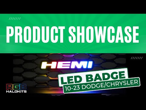 LED Multicolor Badges All Mopar Hemi 2005-2024
