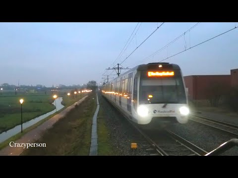 RandstadRail RET Metro Rodenrijs naar Den Haag in de Ochtend