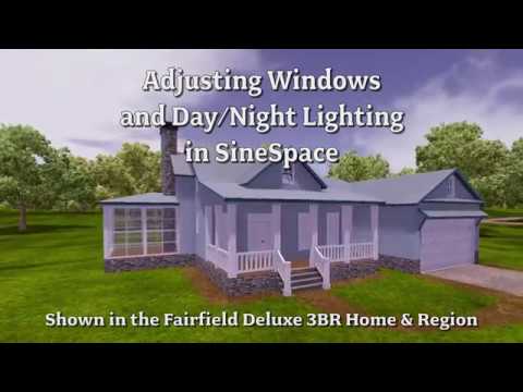 Adjusting Windows and Day/Night Lighting in SineSpace