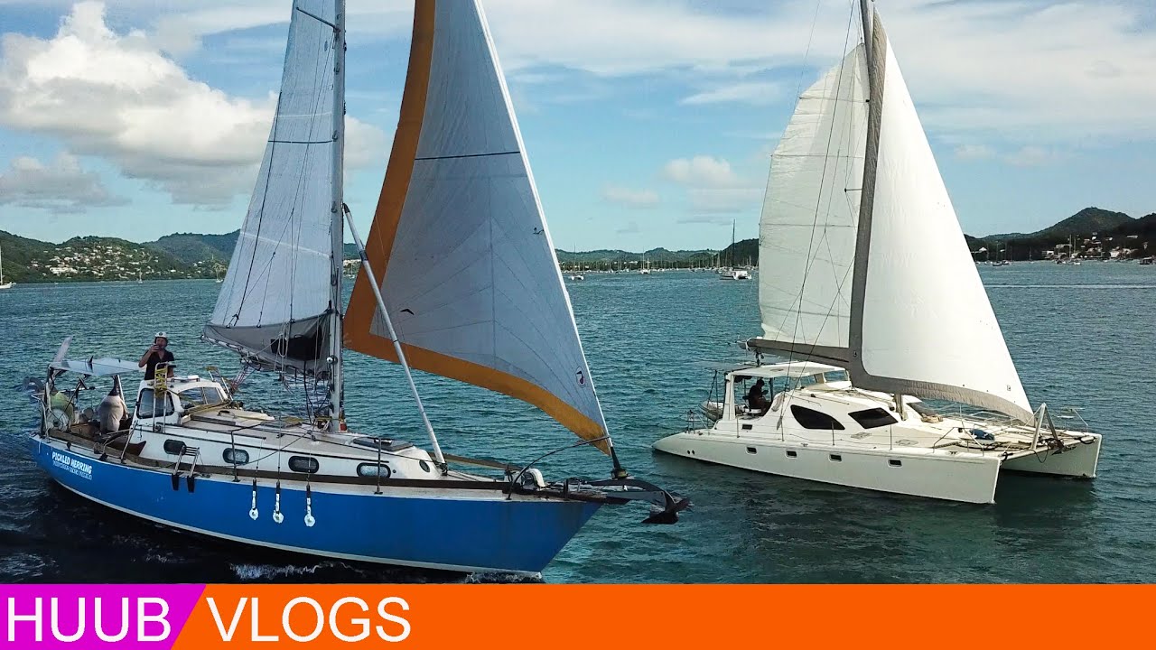 Repairing my Hurricane-Damaged Sailboat Underway !!! (with @Sam Holmes Sailing )