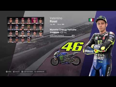 MotoGP19 PS4 Intro and Drivers and Circuits and Race Qatar