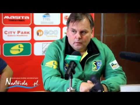 Konferecja po meczu Siarka Tarnobrzeg - Znicz Pruszków, 17.08.2014