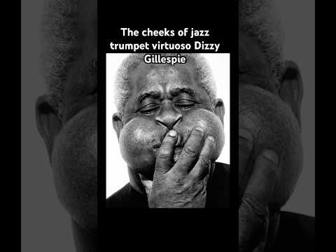 The cheeks of jazz trumpet virtuoso Dizzy Gillespie #jazz