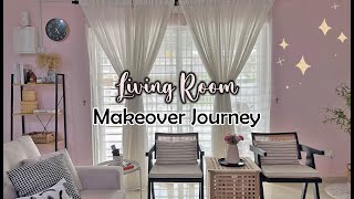 Living Room Makeover Journey • IKEA haul, minimal decorating ideas ✨ #shopeefind #ikeahaul