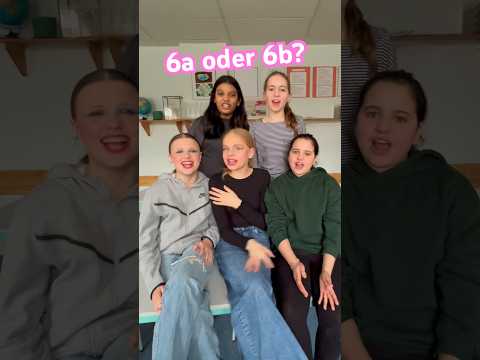 6a oder 6b? Umfrage nach Videodreh #schule #projekt #klasse #6a #6b
