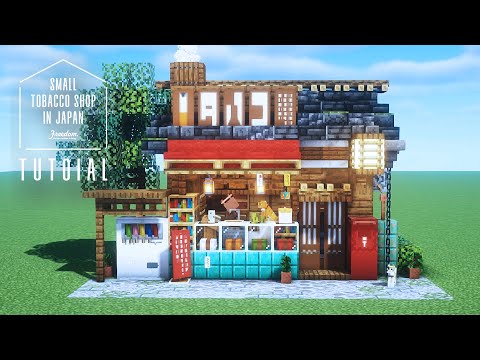 [Building a Realistic Japanese House in Minecraft] Small tobacco shop in Japan #120