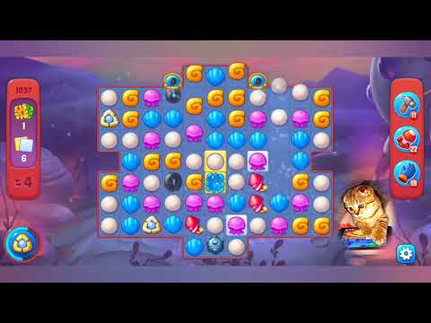 Fishdom 2022, no Boosters,  1037  level  -  прохождение без бустеров,  1037  уровень.