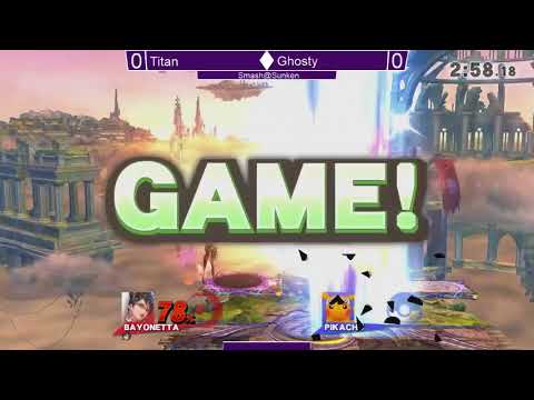 Smash@Sunken 32 Smash4 - Titan (Pikachu) vs Ghosty (Bayonetta) - SSB4 Winners
