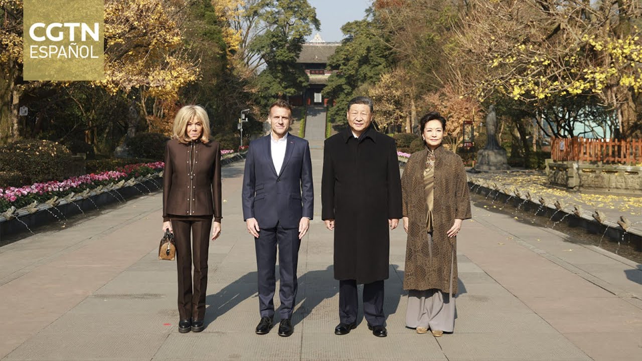 Los presidentes Xi Jinping y Macron se reúnen en Chengdu, provincia china de Sichuan