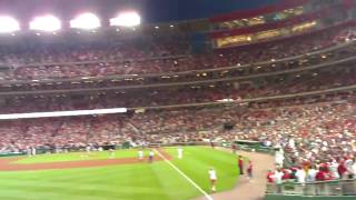 Video of packed Nationals Stadium from left field seats