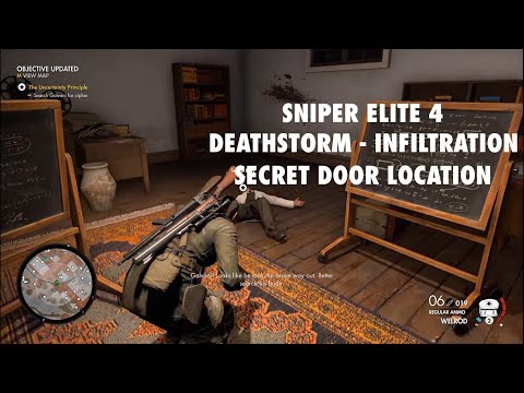 Sniper Elite 4 - Secret Door Location - Deathstorm 2: İnfiltration