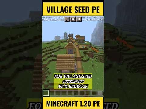 Insane Minecraft Village Seed in Kolkata! 1.19 & 1.20 Bedrock & PE