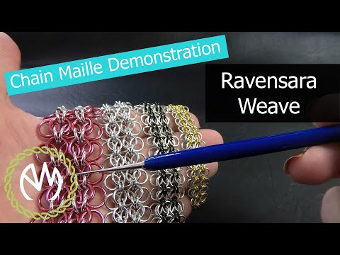 Chain Maille Weave Demonstration - Ravensara Weave