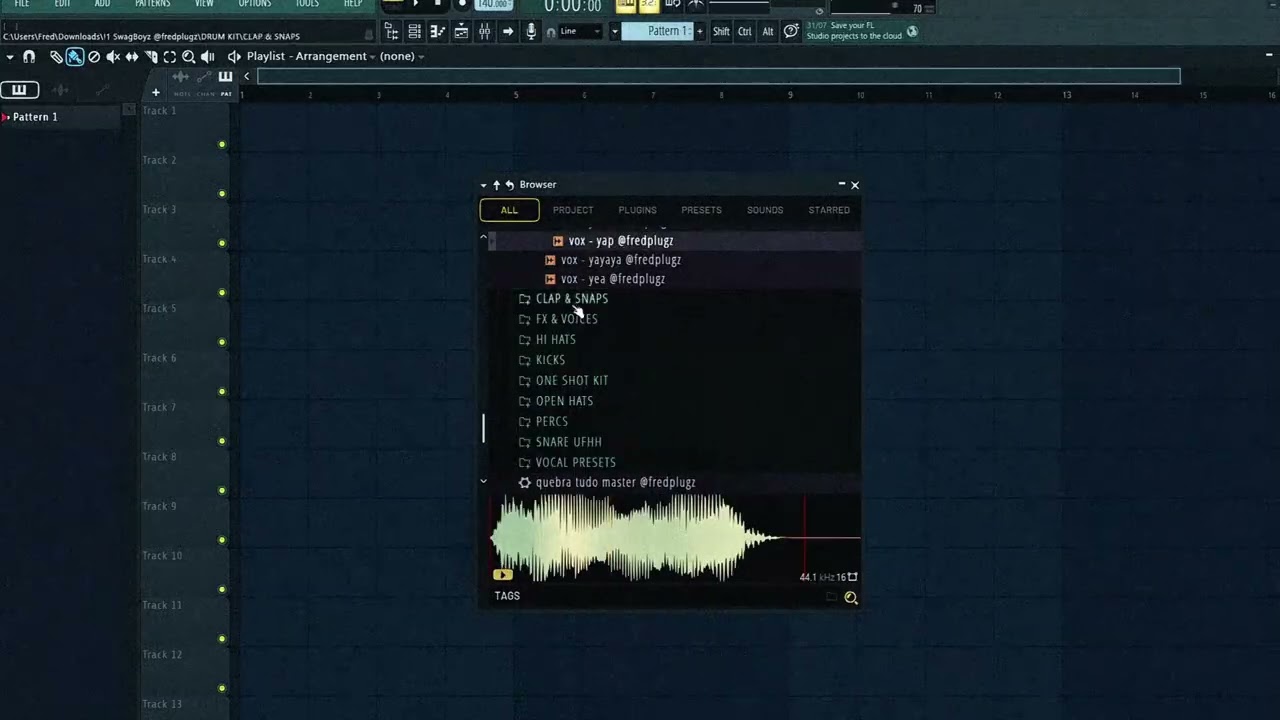 Prévia do vídeo do SWAGBOYS Drum Kit de Crank.