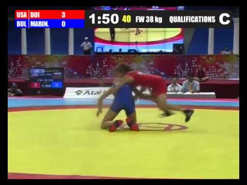 2012 Cadet Worlds 38kg - Marina Doi (USA) vs. Maria Marinska (BUL)