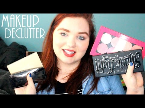 Makeup Declutter 2016 | Blush, Bronzer, and Highlighter Palettes Video